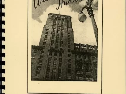 Booklet - Welcome to Hudson's! A Collection of Memoirs by Residents of Oakwood Common, Dearborn, Michigan.