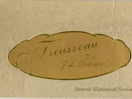 Label - Trousseau - The J. L. Hudson Co.