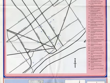 Map - Detroit's Historic Churches within the Grand Blvd. Area