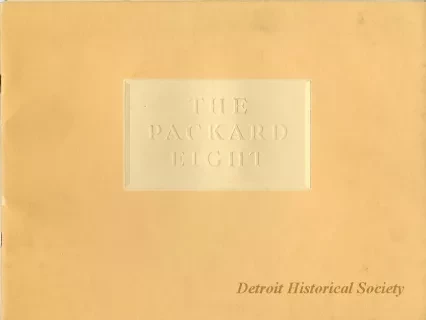 Brochure - The Packard Eight