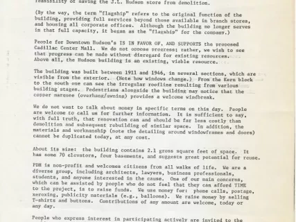 Memorandum - Fact Sheet for November 22