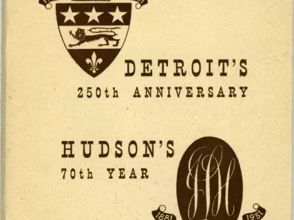 Book - Detroit's 250th Anniversary, Hudson's 70th Year