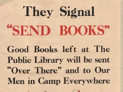 Poster - They Signal "Send Books"