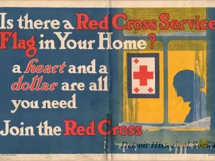 Poster - Is There a Red Cross Service Flag in Your Home?