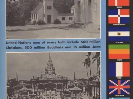 Poster - We Are United Nations - Many Creeds-One Cause