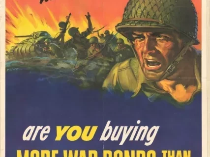 Poster - They're fighting harder than ever -
Are you buying More War Bonds than ever?