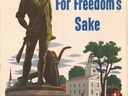 Poster - For Freedom's Sake - Buy War Bonds