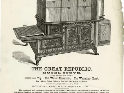 Advertisement - The Great Republic Hotel Stove