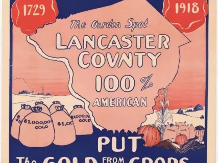 Poster - Shall We Allow This Record to Fail? 1729-1918
Put the Gold from Your Crops in Liberty.