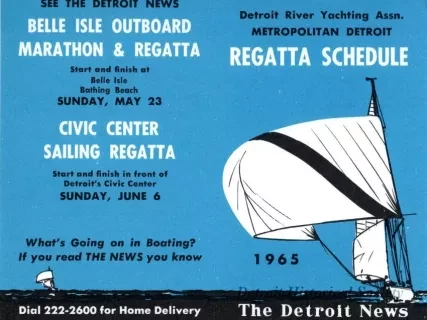 Schedule - Detroit River Yachting Assn. Metropolitan Detroit Regatta Schedule