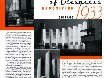 Brochure - A Century of Progress Expostion, Chicago, 1933