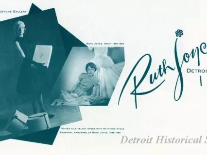 Brochure - Ruth Joyce, Detroit Designer