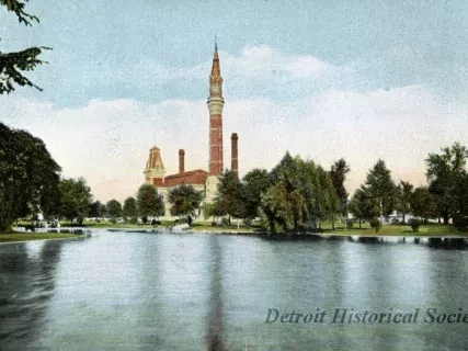 Postcard - Water Works Park, Detroit, Mich.