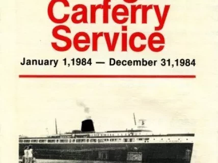 Brochure - Lake Michigan Carferry Service,
January 1, 1984 - December 31, 1984