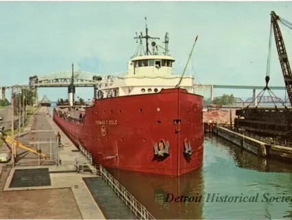 Postcard - Soo Locks Sault Ste. Marie, Mich.