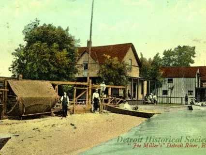 Postcard - Joe Miller's Detroit River, Resort
