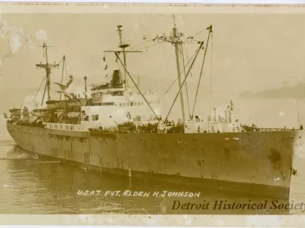 Postcard - U.S.A.T. PVT. ELDEN H. JOHNSON