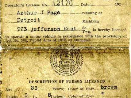 License, Transportation