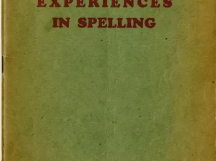 Book, Instruction - Experiences In Spelling