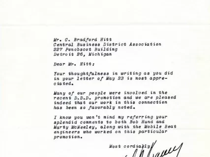 Letter - WJR, The Goodwill Station, Inc.