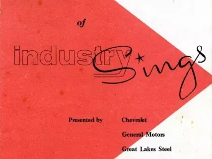 Program - Sixteenth Annual Concert of Industry Sings