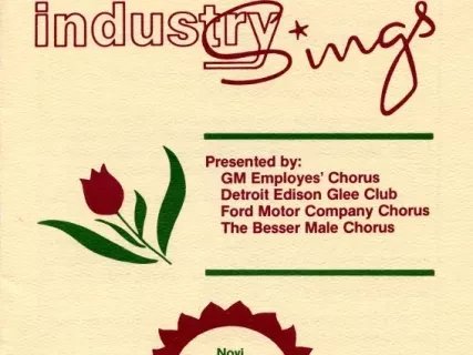 Program - 33rd Annual Presentation of Industry Sings