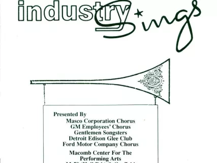 Program - 39th Annual Presentation of Industry Sings