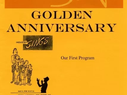 Program - Industry Sings Golden Anniversary