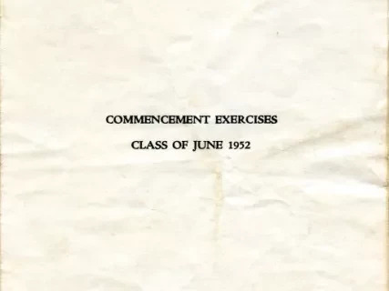 Program - Detroit High School of Commerce
Commencement Exercises