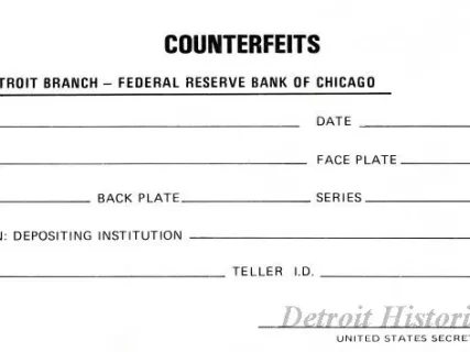 Form - Counterfeits