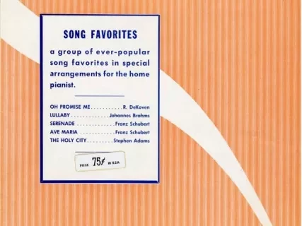 Music, Sheet - Oh Promise Me