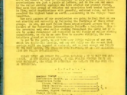 Rules - Competitions and Proficiency Tests,
Rules and Regulations