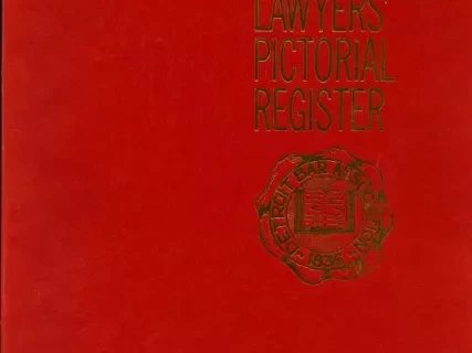 Book - Wayne County Lawyers' Pictorial Register
