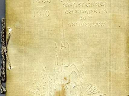 Booklet - 1860-1910, The Woodward Ave. Baptist Church
Celebrates Its 50th Anniversary