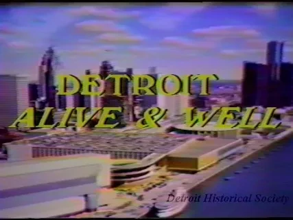 U-Matic - Master Tape 1.
K. Butler
G. Cain
Master Dub
Detroit Alive & Well
9-18-87