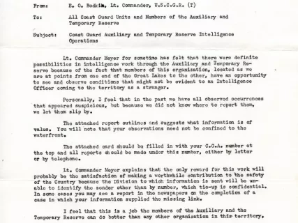 Letter - United States Coast Guard Auxiliary