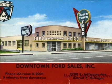 Postcard - Downtown Ford Sales, Inc
