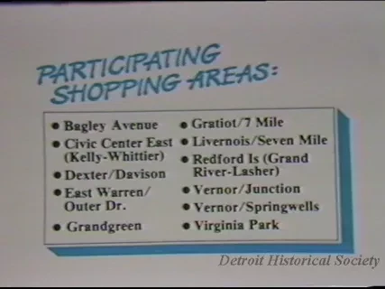 U-Matic - 20 sec. P.S.A. Shopping Area