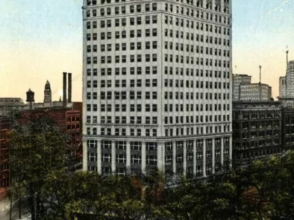 Postcard - Whitney Building, Detroit, Mich.