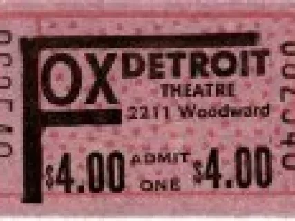 Ticket, Admission - Fox Theatre