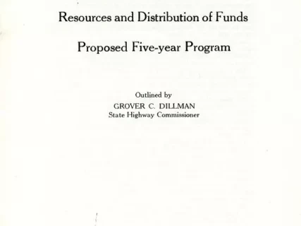 Report - Michigan Highway Transportation System 
Resources and Distribution of Funds 
Proposed Five-year Program