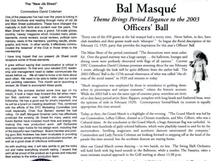 Newsletter - Jib Sheet