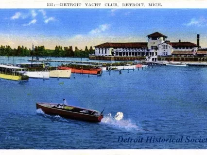 Postcard - 515: - Detroit Yacht Club, Belle Isle, Detroit, Mich.