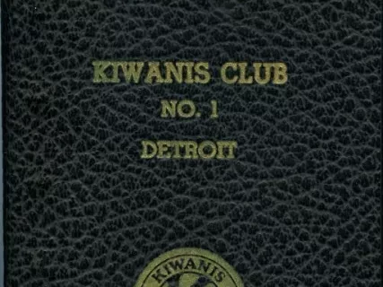 Roster - Membership Roster
Kiwanis Club No. 1, Detroit