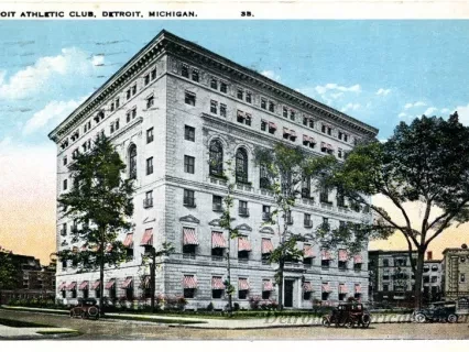 Postcard - Detroit Athletic Club, Detroit, Mich.