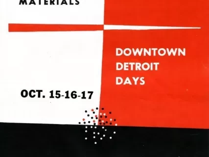 Brochure - Official Display Materials,
Downtown Detroit Days