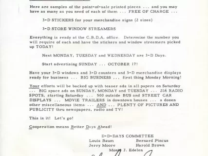 Letter - News Bulletin
Central Business District Association