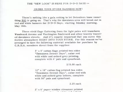 Letter - News Bulletin
Central Business District Association