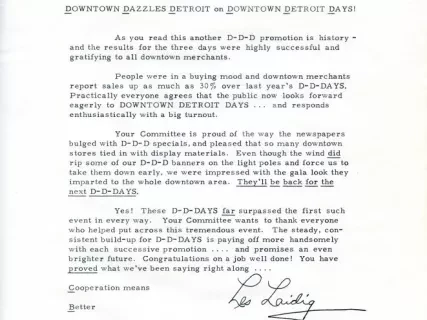 Letter - News Bulletin
Central Business District Association