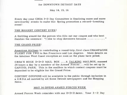 Letter - News Bulletin
Central Business District Association